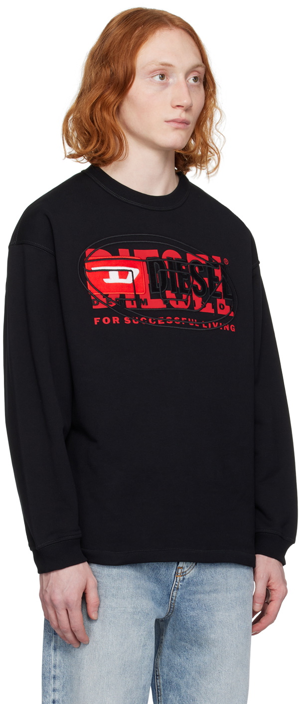 Diesel Black S-Baxt-N1 Sweatshirt Diesel