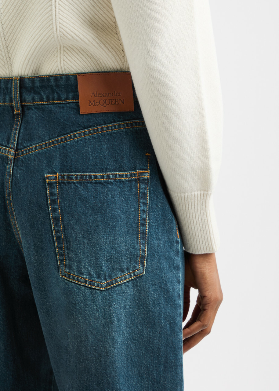 Alexander Mcqueen Wide-leg Denim Jeans