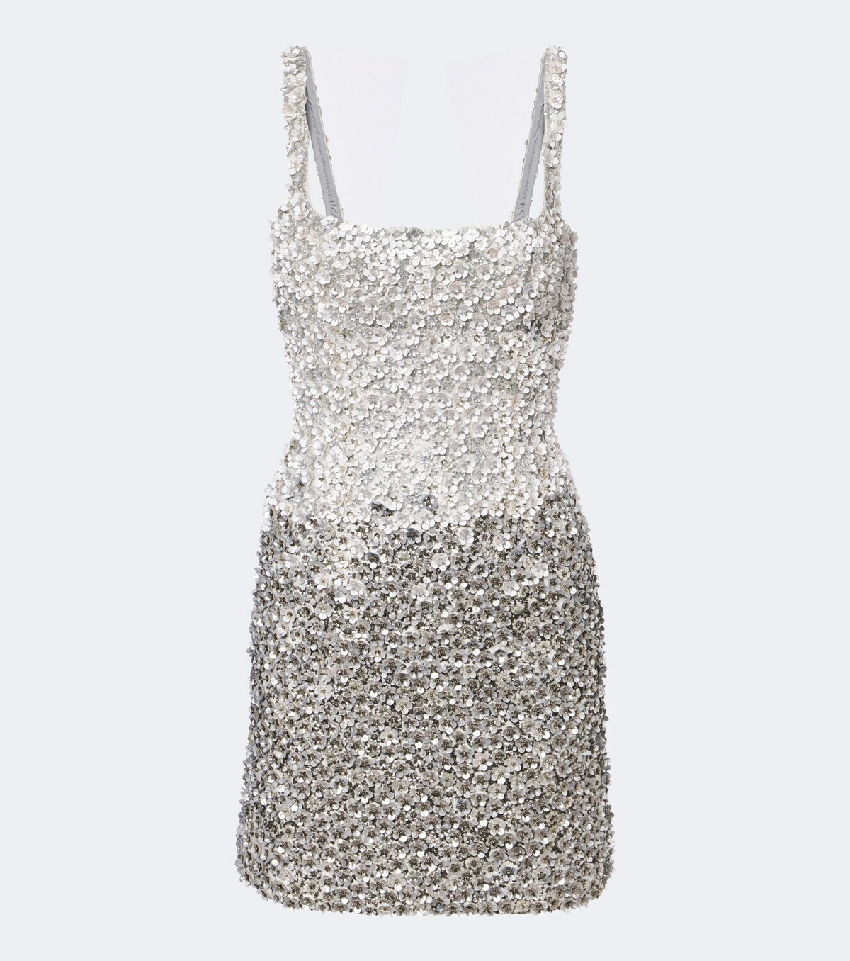 Là Fuori Floral sequined minidress