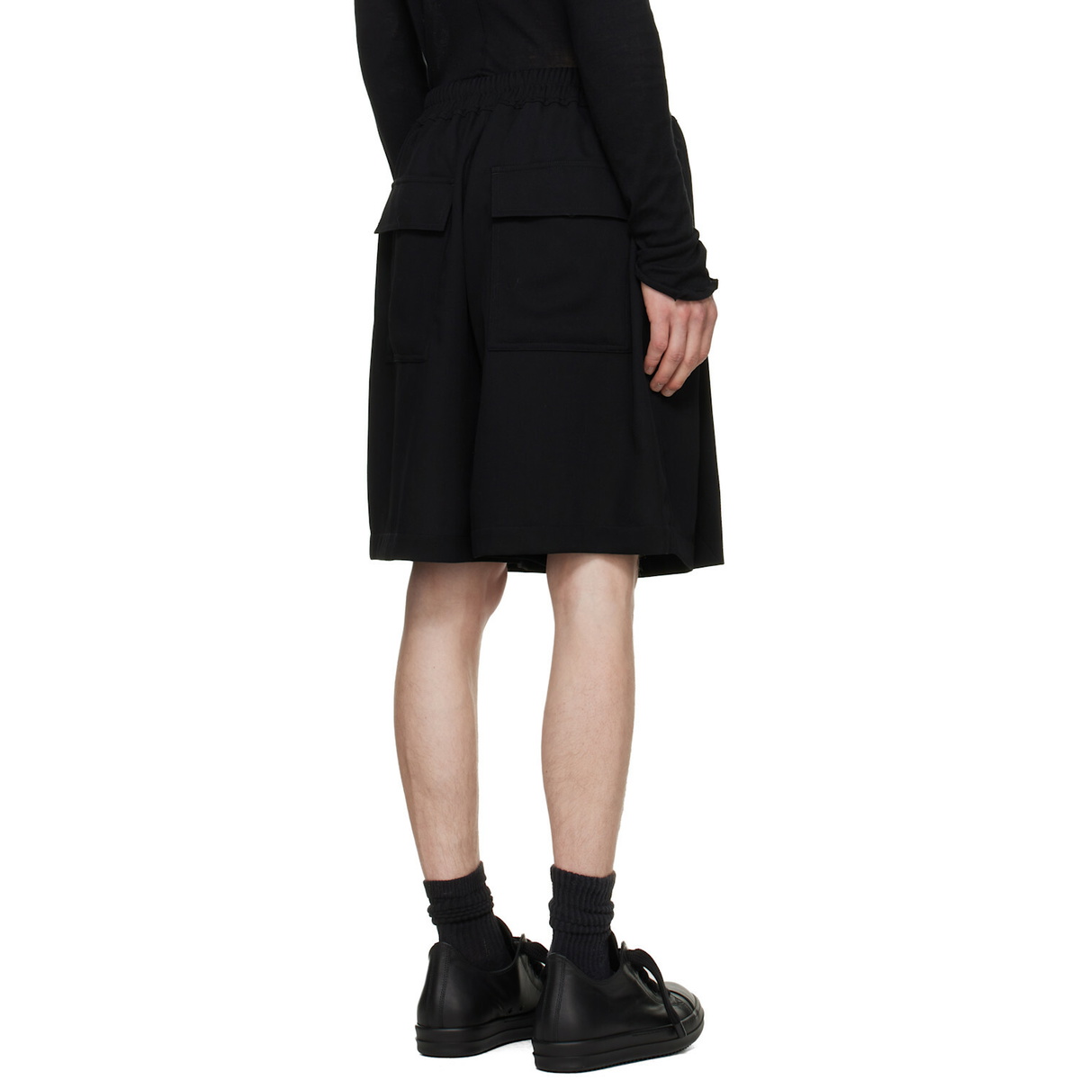 Rick Owens Black Tower Kilt Shorts
