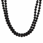 Needles Women's Onyx Beaded Necklace in Black 