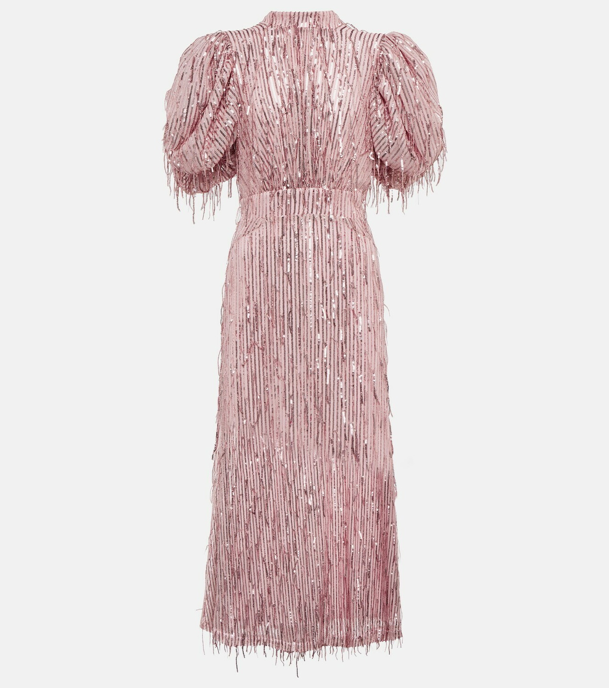 【Rotate】 Puff-sleeve sequinedミディドレス ROTATE BIRGER CHRISTENSEN puff-sleeve Sequined Midi Dress