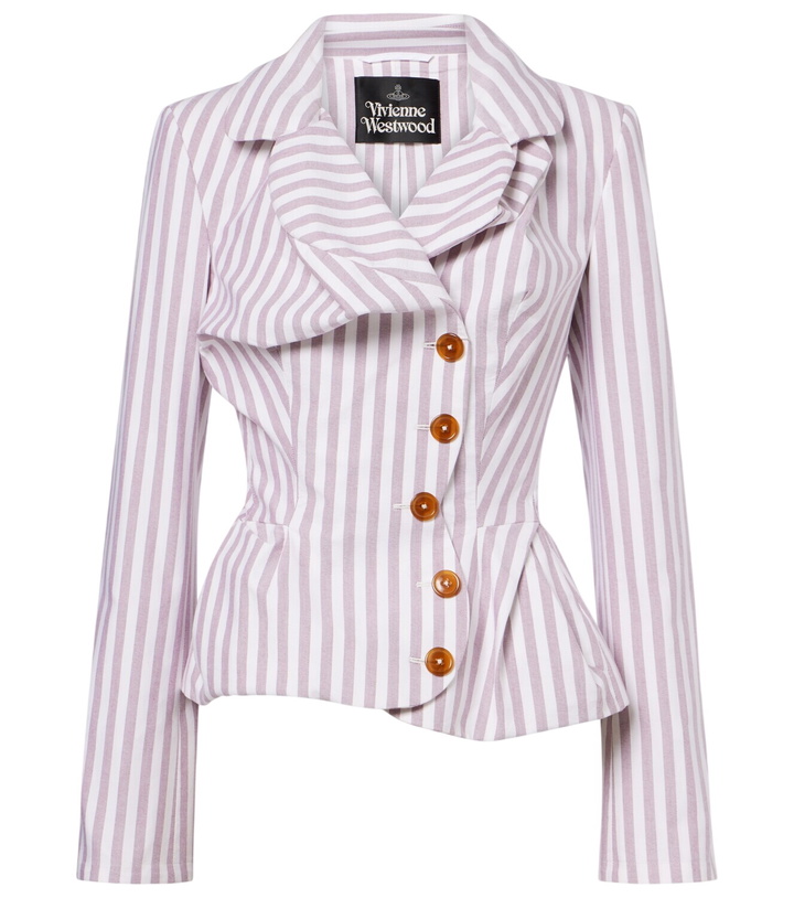 Photo: Vivienne Westwood Drunken Tailored striped cotton jacket
