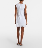 Veronica Beard Shanice embroidered cotton minidress