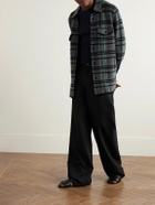 Guest In Residence - Checked Cashmere Overshirt - Gray