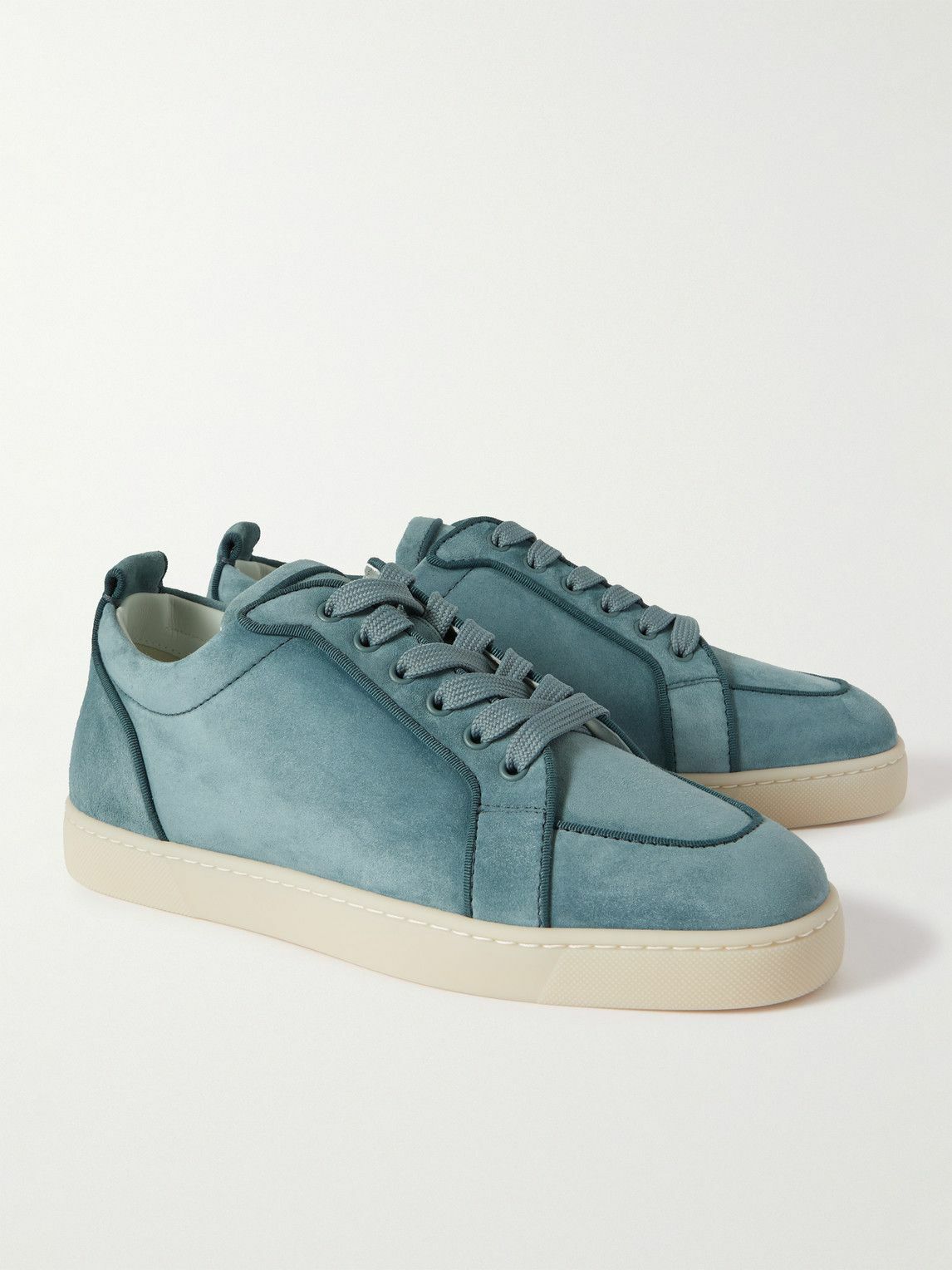 Christian Louboutin - Rantulow Suede Sneakers - Blue  display picture 1