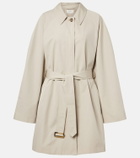 The Row Amaya belted cotton car coat