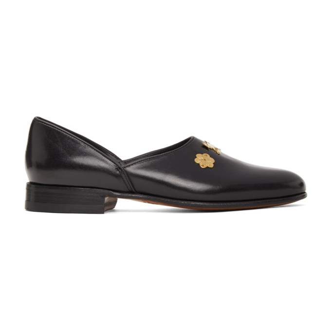 Photo: Bode Black Leather House Loafers