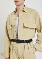 Calvin Klein Cornelius Patch-pockets Cotton Shirt Off White