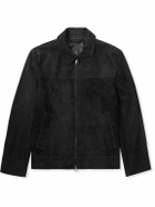 Brioni - Suede Blouson Jacket - Black