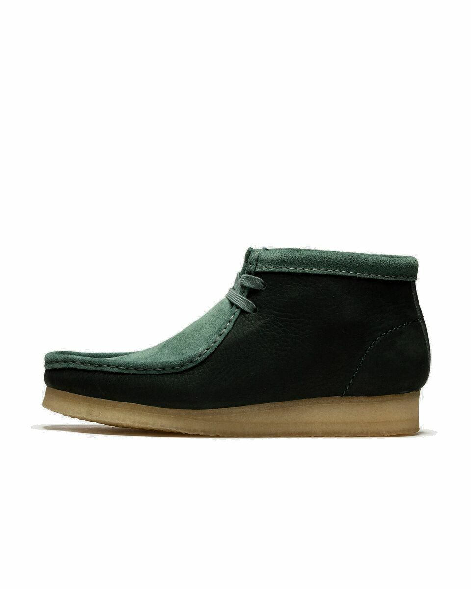 Photo: Clarks Originals Wallabee Boot. Teal Combi Green - Womens - Boots