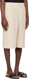 HOMME PLISSÉ ISSEY MIYAKE Beige Wear Or Wrap Shorts