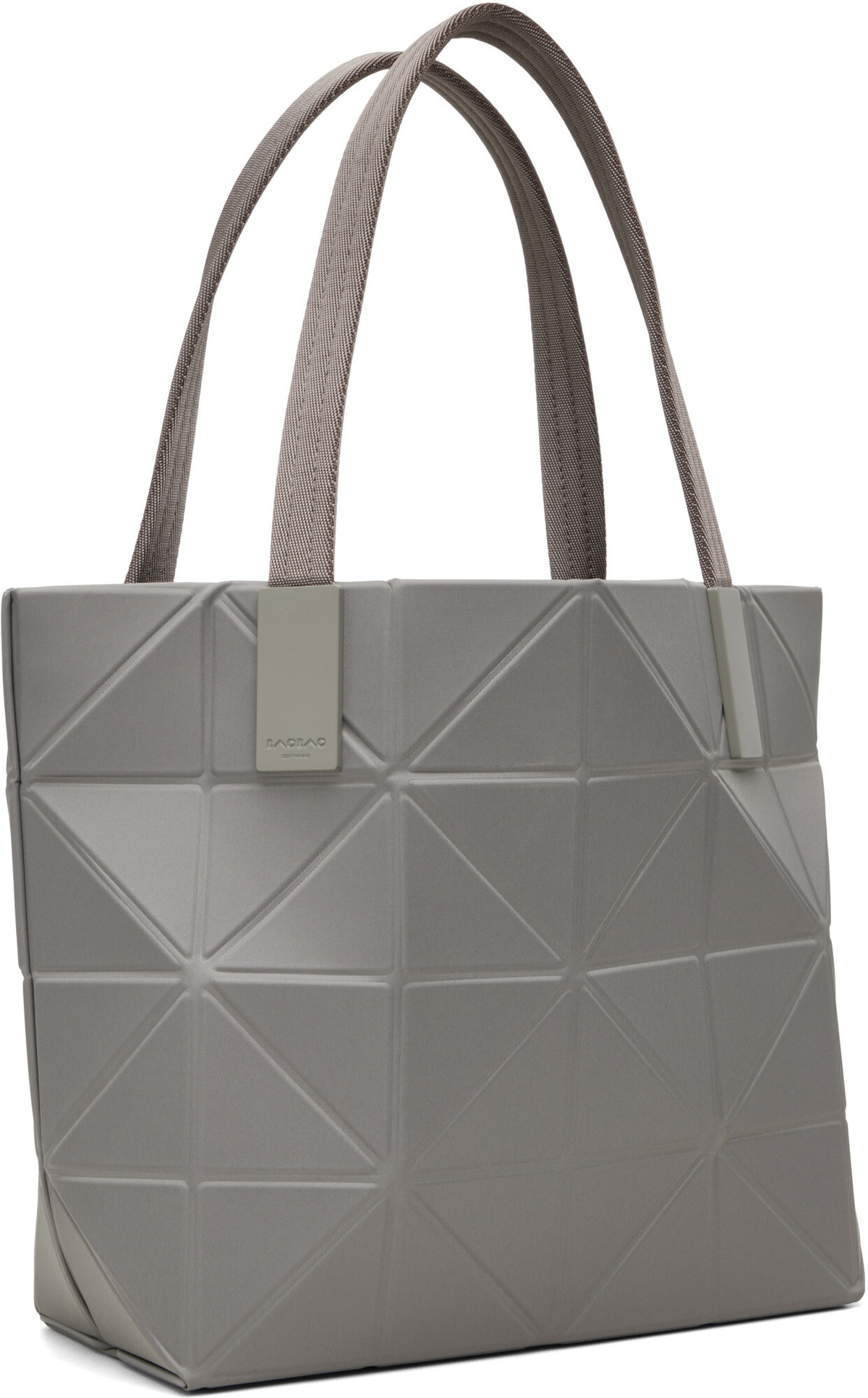 BAO BAO ISSEY MIYAKE Gray Track Bag