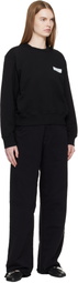 MM6 Maison Margiela Black Cotton Sweatshirt