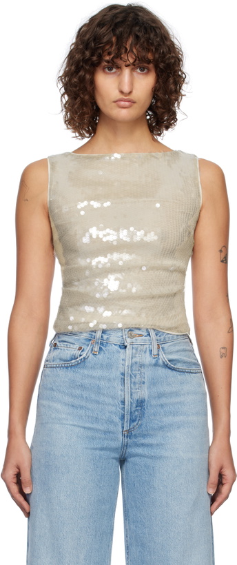 Photo: Staud Off-White Eton Tank Top