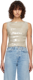 Staud Off-White Eton Tank Top