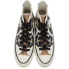 Converse Off-White and Tan Chuck 70 High Sneakers