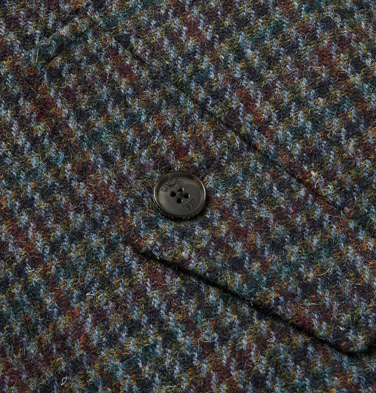 Baracuta - G9 Houndstooth Virgin Wool-Tweed Harrington Jacket 