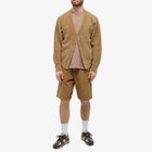 Blue Flowers Men's Bud Corduroy Short in Dark Sand