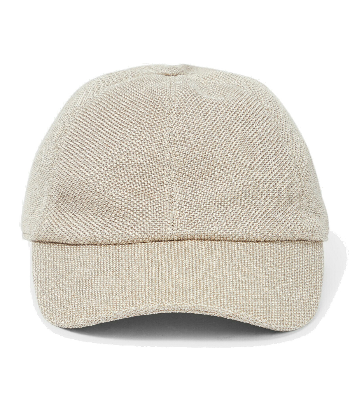 キャップ [The Row] Caspian Hat in Silk Caspian Hat Beige in Silk – The Row