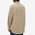 Off-White Men's Drill Overshirt in Beige