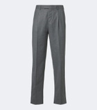 Zegna Wool flannel straight pants
