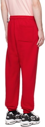 Nike Jordan Red Brushed Lounge Pants