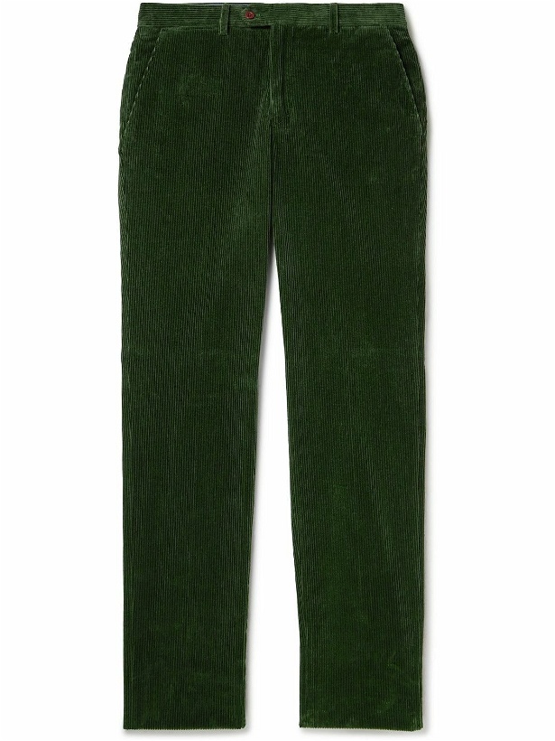 Photo: Rubinacci - Straight-Leg Cotton-Corduroy Suit Trousers - Green