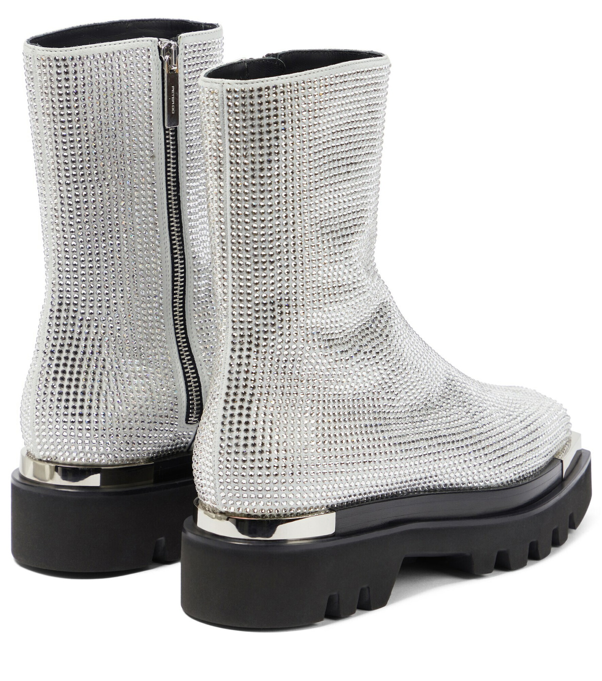 Peter Do - Crystal-embellished leather boots
