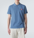 Moncler Logo cotton piqué polo shirt