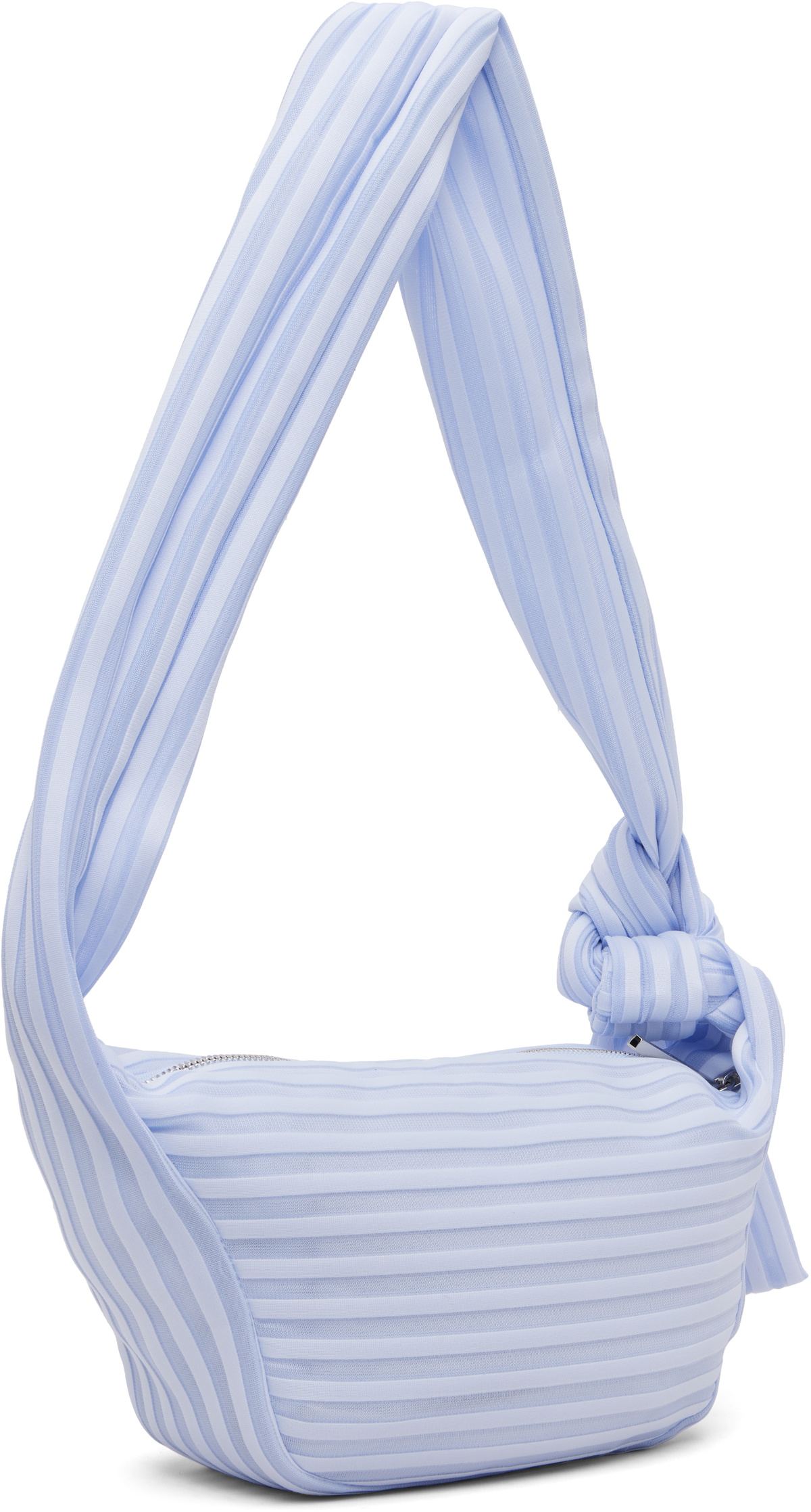 ISSEY MIYAKE Blue June Linear Knit 56 Bag
