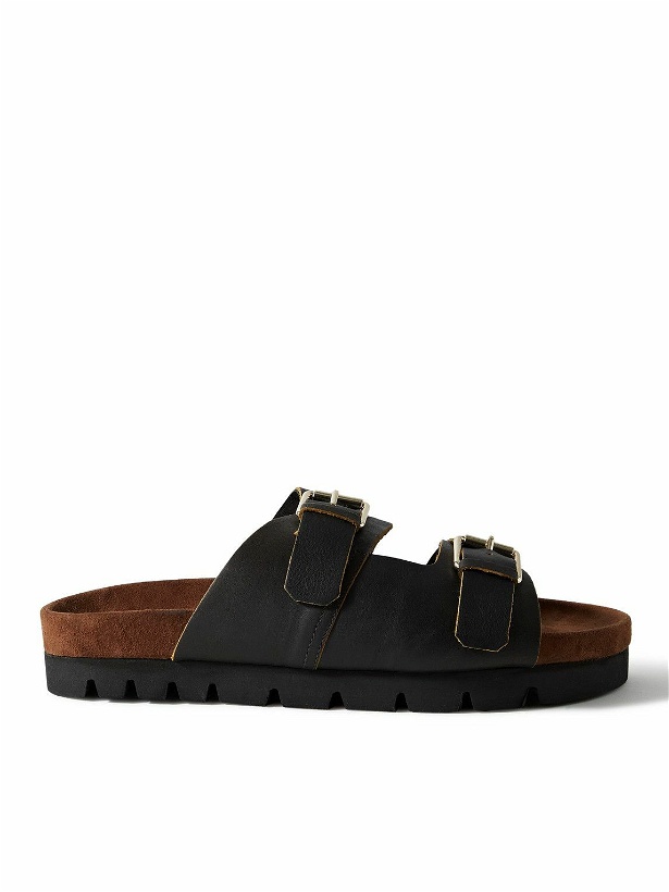 Photo: Grenson - Florin Buckled Leather Sandals - Brown