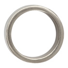Maison Margiela Silver Wide Logo Ring