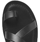 SAINT LAURENT - Nu Pieds Leather Sandals - Black