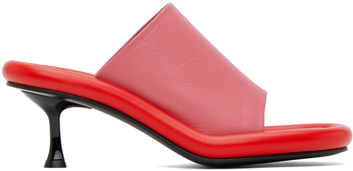 Photo: JW Anderson Red & Pink Bumper-Tube Mules