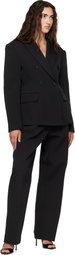 The Frankie Shop Black Doyer Cinched Blazer