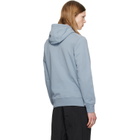 Stone Island Blue 6100062 Organic Cotton Fleece Hoodie