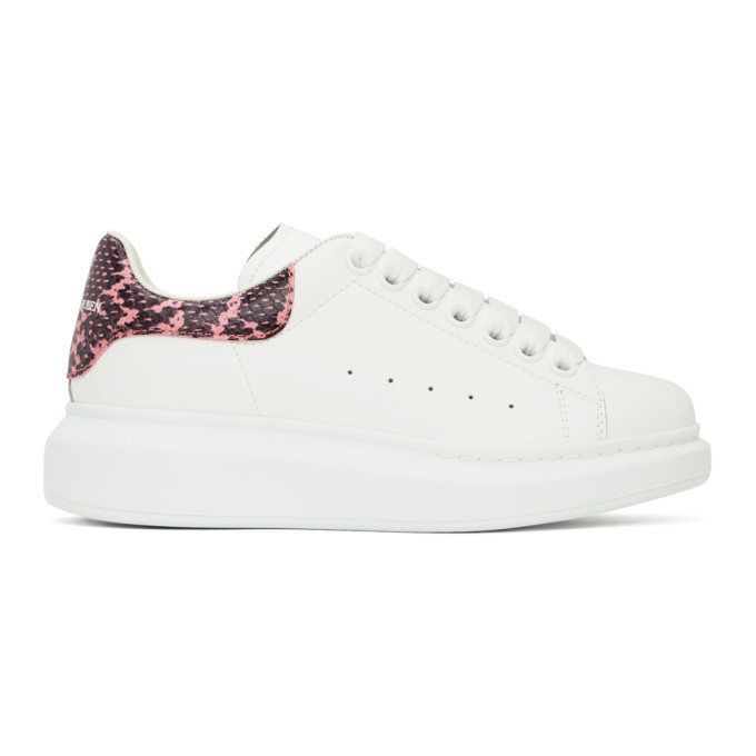 スニーカー Alexander Mcqueen White And Pink Oversized Sneakers Alexander McQueen White/Pink Oversized Sneaker Size 39