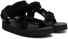 Suicoke Black DEPA-V2S Sandals