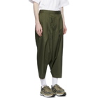 N.Hoolywood Khaki Technical Cropped Trousers
