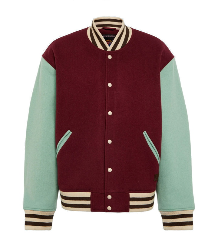 Photo: Acne Studios - Wool-blend varsity jacket