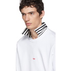 Helmut Lang White Paris Taxi Sweatshirt