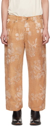 R13 Orange X-Boyfriend Trousers