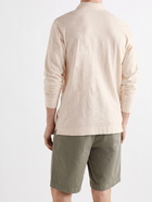 ORLEBAR BROWN - Fitzgerald Garment-Dyed Slub Cotton Polo Shirt - Neutrals