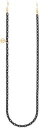 LINDA FARROW Black Square Link Eyewear Chain