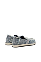 Diesel Espadrille loafers in distressed denim - Lace Ups and Mocassins Mens in Blue