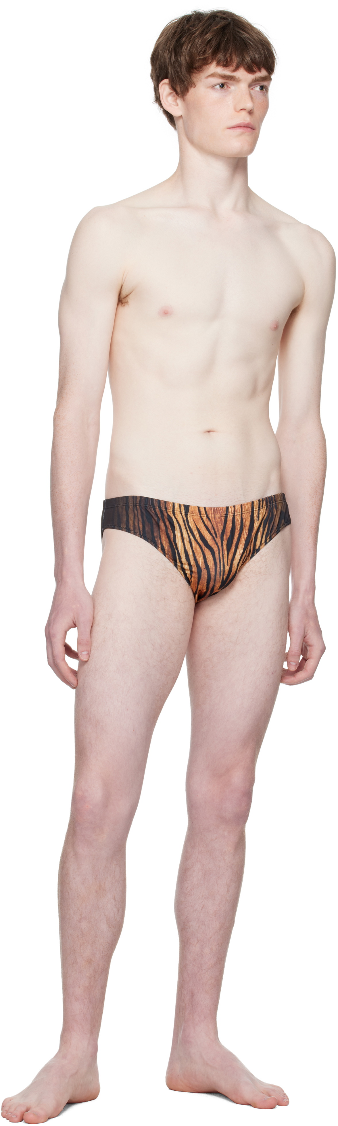 Jean Paul Gaultier Brown 'The Wood' Swim Briefs