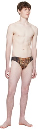 Jean Paul Gaultier Brown 'The Wood' Swim Briefs