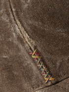 Acne Studios - Cunov Logo-Appliquéd Distressed Cotton-Canvas Baseball Cap