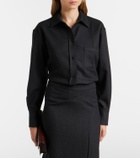 Victoria Beckham Ellys wool flannel shirt